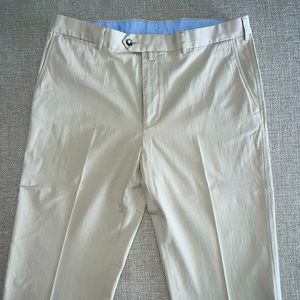 Faconnable Men’s Tan Chino Pants, size 38, 30” inseam. new, never worn.